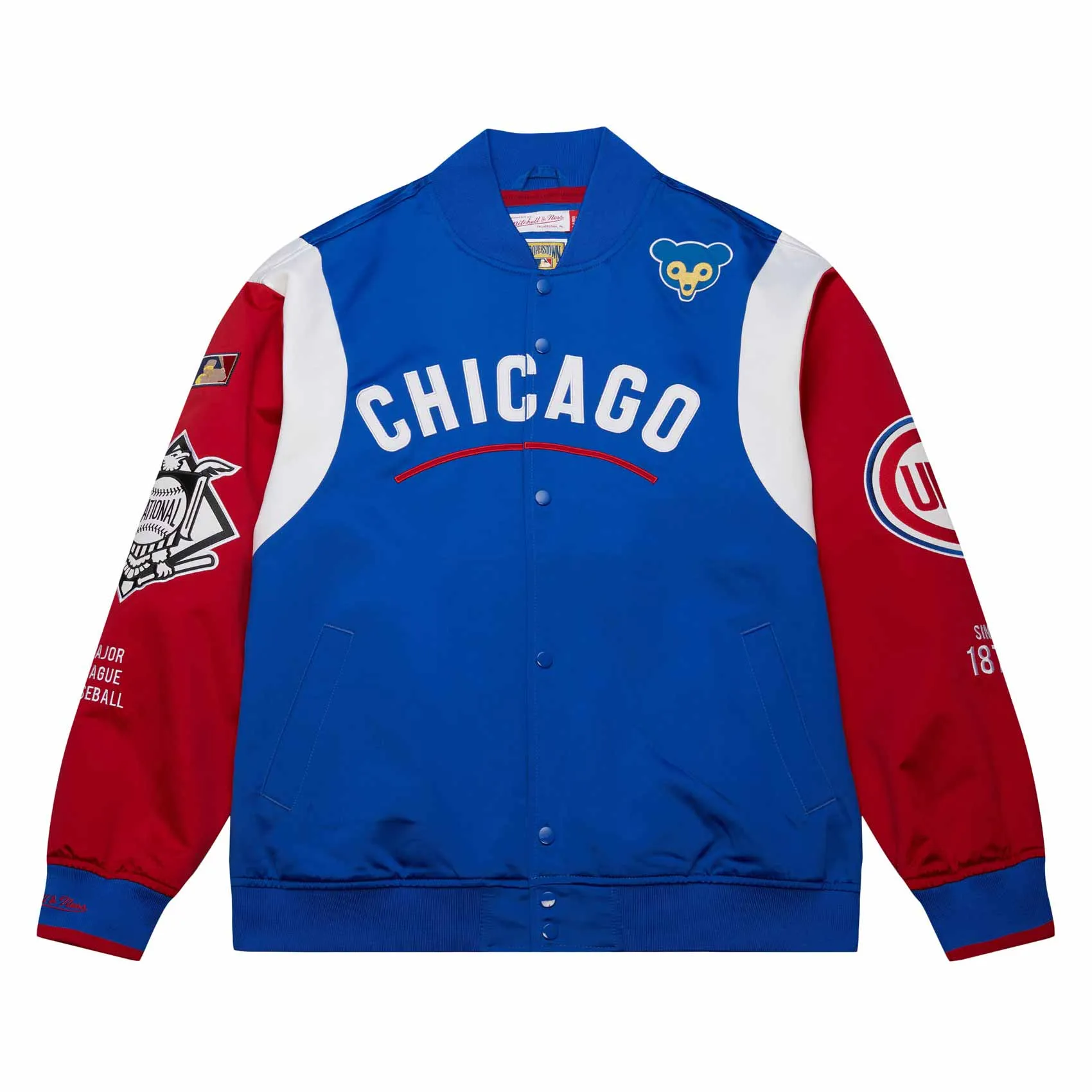 Chicago Cubs Mitchell & Ness Origins Satin Jacket