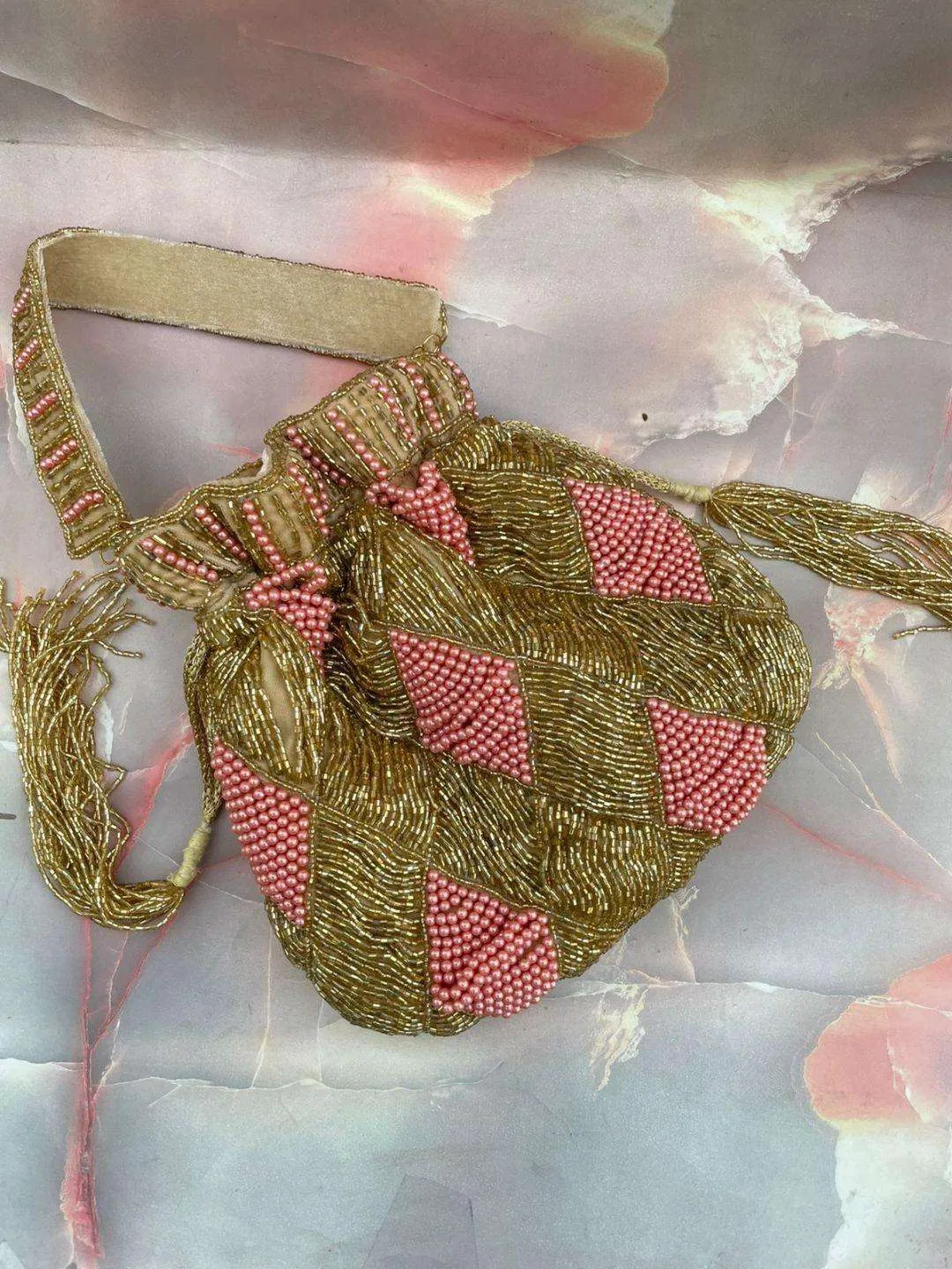 Designer Cubes Cutdana Work Potli