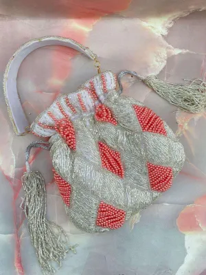Designer Cubes Cutdana Work Potli