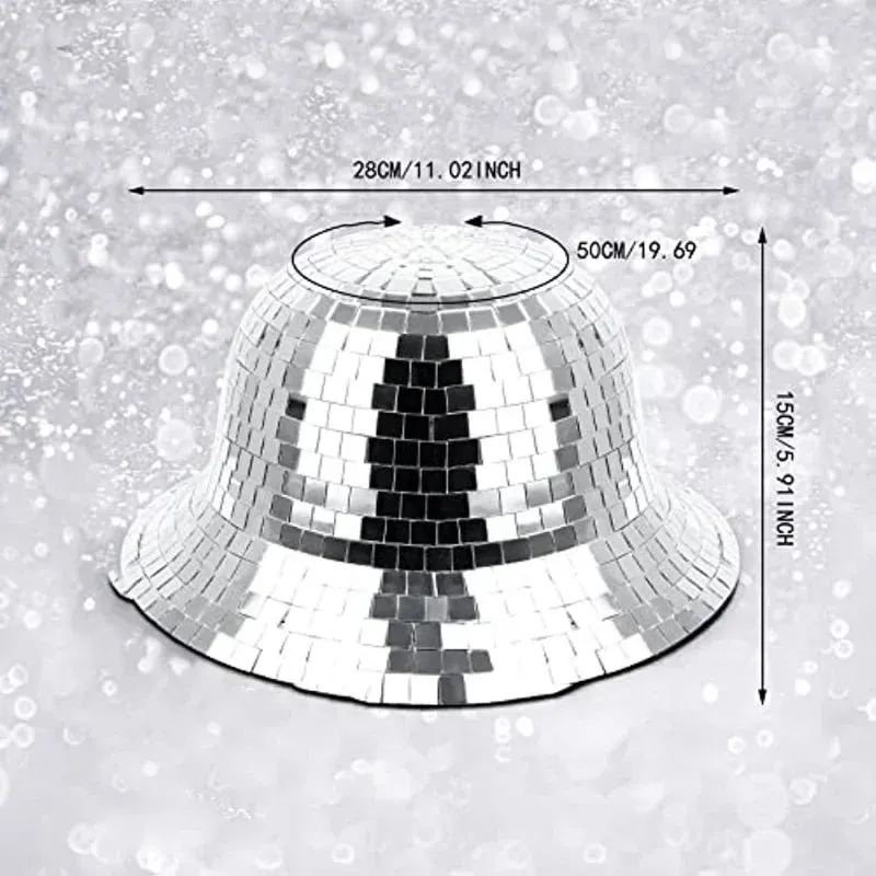 Glitter Mirror Disco Bucket Hat