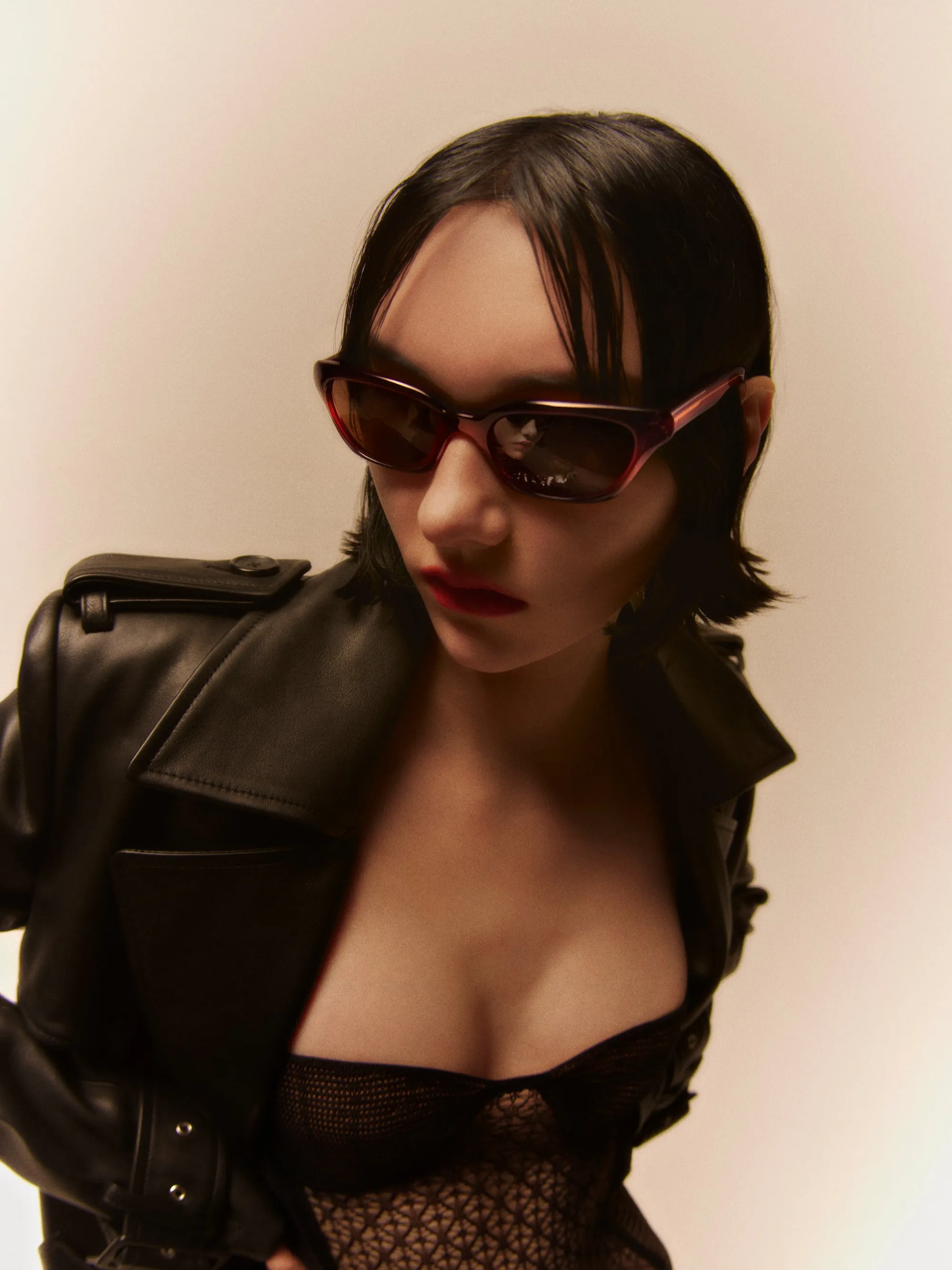 KHAITE x Oliver Peoples 1983C in Bordeaux Bark